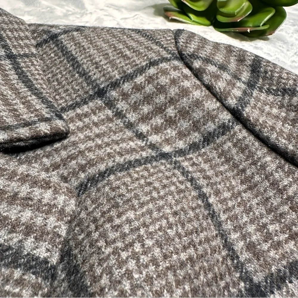 Everlane the Italian Wool Oversized Blazer Jacket in Glen Plaid Womens Size 00